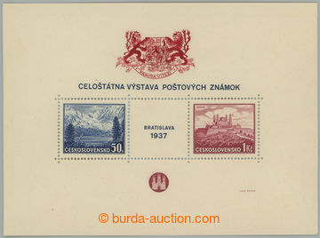 239850 - 1939 AS3, aršík Bratislava 1937, červený znak, bez (!) p