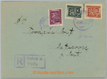 239857 - 1946 Reg letter with Bratislava's issue, Pof.367, 364, 369, 
