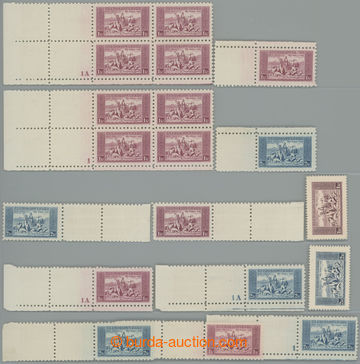 239948 - 1934 Pof.281-282K, plate number, Anthem-issue 1CZK and 2CZK,