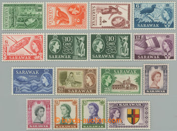 240004 - 1955-1959 SG.188-202, Alžběta II. - Motivy 1c - $5; hodnot