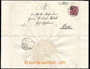 24001 - 1895 HOLUB Emil, skládaný dopis z Německa adresovaný na 