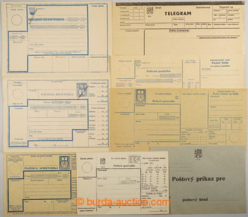 240016 - 1945 sestava 13ks různých průvodek a formulářů, z toho