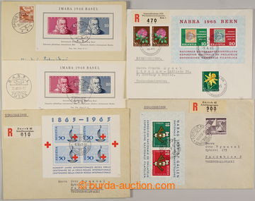 240115 - 1948-1971 sestava 9 dopisů, část R-, Let-, vyfr. aršíky