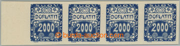 240224 - 1919 Pof.DL14, Ornament 2000h modrá, vodorovná 4-páska s 