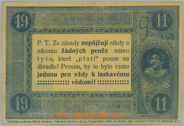 240262 - 1911 ŽERTOVNÁ BANKOVKA / JOSEF ŠVÁB / žertovná bankovk
