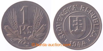 240303 - 1944 SLOVENSKO 1939-1945 / 1 koruna 1944; drobné rysky, vel