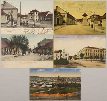 240323 - 1905-1922 HUSOVICE / soubor 5ks různých pohlednic malého 