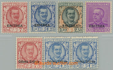 240333 - 1926-1929 Sass.113-115, 136, Viktor Emanuel III., 75c - 2,50