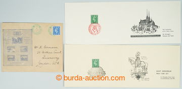 240365 - 1940-1943 SESTAVA / 5ks pamětních listů a obálky na Lond