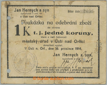240368 - 1914 NOUZOVKY PO ROCE 1914 / PERFIN / DH.219.1.2b, Ústí na