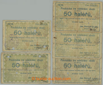 240369 - 1915 PERFIN / NOUZOVKY PO ROCE 1914 / DH.219.1.3a, Ústí na