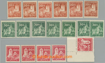 240449 - 1960, 1961 Pof.1103, 1104, 1106, 1205, Castles 20h, 30h and 