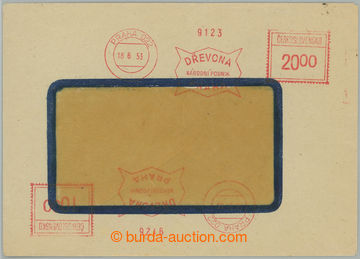 240466 - 1953 OTISKY VÝPLATNÍCH STROJŮ / dopis vyplacený 2 otisky