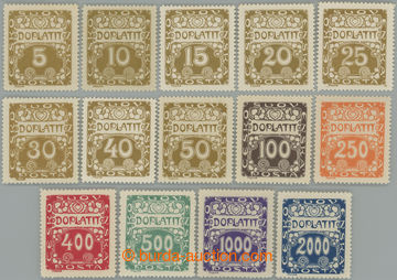 240523 - 1919 Pof.DL1-14, Ornament 5h - 2000h, kompletní série s ne