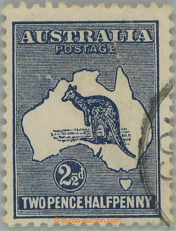 240539 - 1915-1927 SG.36ab, Kangaroo 2½P indigo, with OMMITED 1 in �