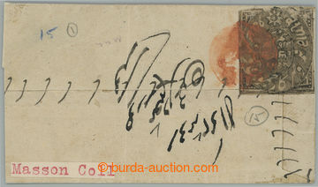 240558 - 1867 SG.88, Znak ½ Anna black na malém lokálním dopisu s