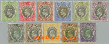 240563 - 1903 SG.10-20, Edvard VII. ½P - £1; kompletní a bezvadná