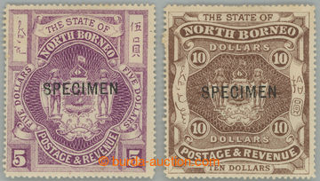 240576 - 1894 SG.85s-86s, Znak $5 a $10, obojí SPECIMEN, kat. pro zn