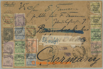 240596 - 1899 R-dopis z Nylstroomu do Německa s pestrou frankaturou 