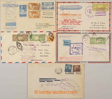 240636 - 1934-1936 ZEPPELIN / comp. of 5  entires (2x Zeppelin envelo