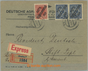 240644 - 1919 firemní R+Ex-dopis zaslaný do kláštera Teplá v II.