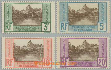 240705 - 1927-1930 Yv.76-79, Motivy 3F - 20F, sestava 4 nejvyšších