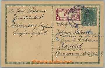 240718 - 1918 1. DEN ČSR / CPŘ3, rakouská dopisnice 8h Karel, dofr