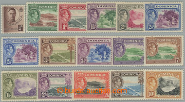 240738 - 1938-1947 SG.99-109a, Jiří VI. - Motivy ½d - 10Sh; komple