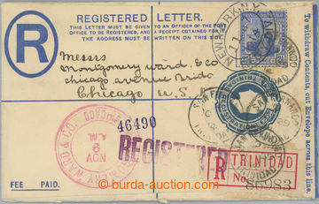 240777 - 1914 celinová R-obálka Edvard VII. 2d zaslaná do USA, dof
