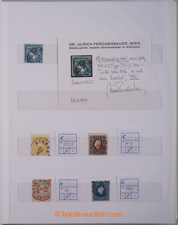 240794 - 1850-1868 [SBÍRKY]  malá sbírka v zásobníku A5 a 3 kart