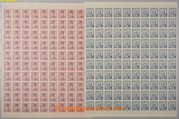 240805 - 1945 COUNTER SHEET / Pof.413, 415, 416, 420, Portraits, comp