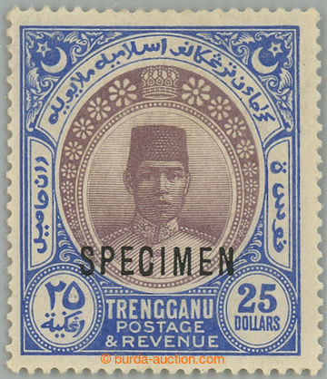 240822 - 1921 SG.45s, Sultán Suleiman $25 SPECIMEN; bezvadný vysok�