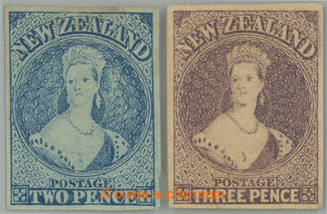240905 - 1862-1864 SG.39-40, Viktorie Chalon Head 2P pale blue, 3P br