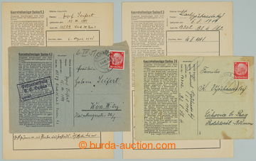 240911 - 1943 C.C. DACHAU / 2x pre-printed envelopes, both with conte