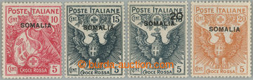 240975 - 1916 Sass.19-22, italské přetiskové 10c+5c - 20c+5c s př