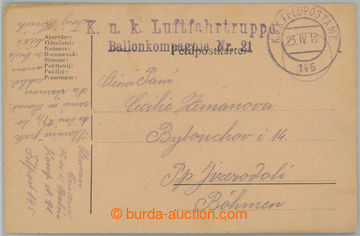 241003 - 1918 K.u.K. LUFTFAHRTRUPPE/ BALLONKOMPAGNIE Nr.21, 2-řádko