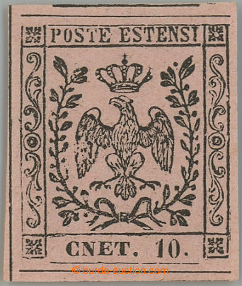 241013 - 1857 Sass.9h, Coat of arms 10C, printing error CNET instead 