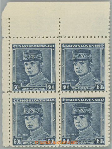 241040 - 1939 Sy.1, Modrý Štefánik 60h modrá, levý horní rohov�