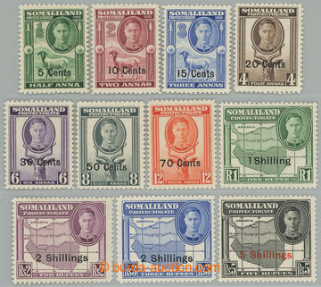 241070 - 1951 SG.125-135, Jiří VI. - Nová měna, série 1/2a-5R s 