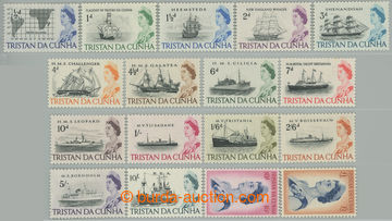 241077 - 1965-1967 SG.71-84b, Alžběta II. - Lodě ½d - £1, komple