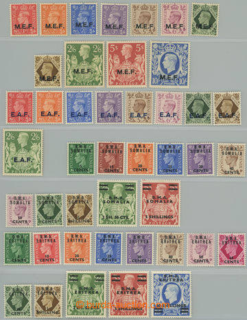 241081 - 1943-1949 BRITSKÁ OKUPACE / SG.M11-M21, S1-S9, S10-S20, E1-
