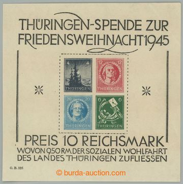 241091 - 1945 SOWJETISCHE ZONE (THÜRINGEN) / Mi.Bl.2x II, aršík V�