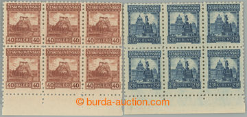 241096 - 1926 Pof.218, 223, Orava 40h hnědá a 2,50Kč Praha modrá,