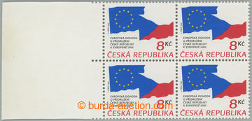 241101 - 1995 Pof.63 VV, Evropská dohoda 8Kč, levý krajový 4-blok