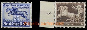 24113 - 1940 Mi.746, 747, Modrá stuha, Hnědá stuha, obě svěží
