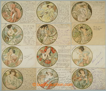 241134 - 1899 [COLLECTIONS]  MUCHA Alfons, Champenois, The Months, se
