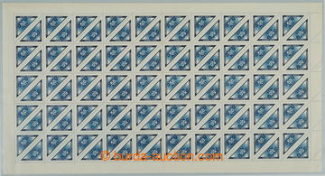 241137 - 1939 ARCHOVINA / Pof.DR1, Doruční 50h modrá, kompletních