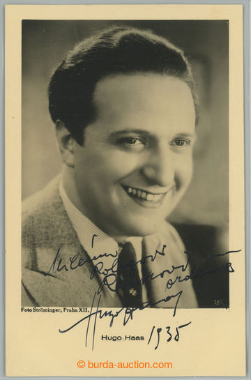 241144 - 1935 HAAS Hugo (1901-1967), important Czech actor and film d