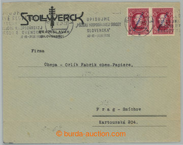 241152 - 1939 Mng.S58, identifikační celistvost, firemní dopis zas