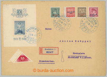 241153 - 1939 těžší R-dopis zaslaný v místě, vyfr. mj. celým 